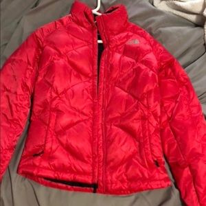 Women’s pink north face jacket